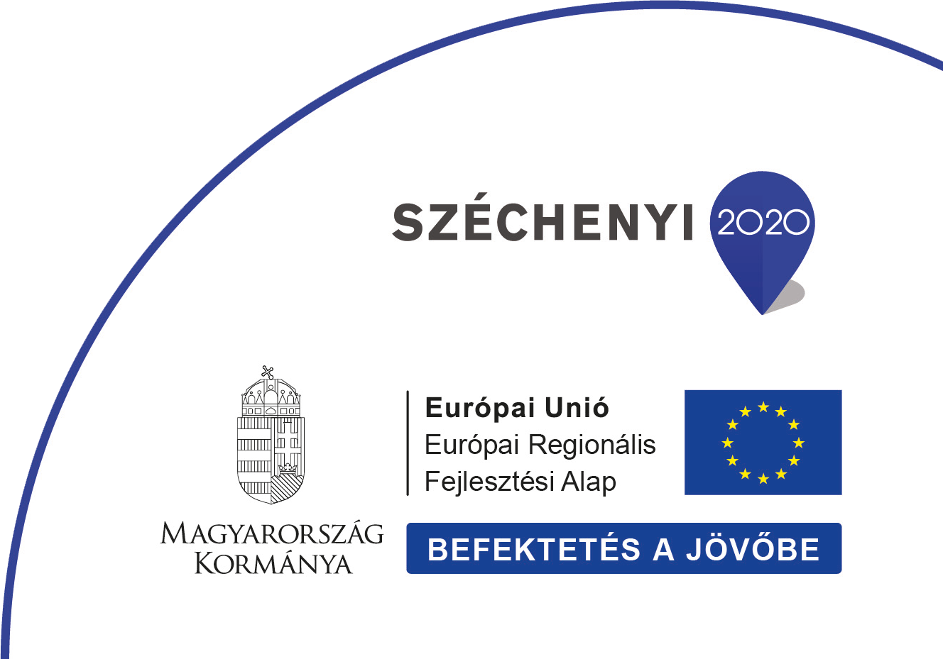 Széchenyi 2020 – Magyarország Kormánya és az Európai Unió támogatási logója